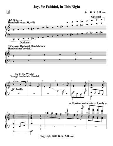 Joy, Ye Faithful, in This Night (arr. G. R. Adkison)