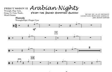 Arabian Nights - Score Only (arr. Mason Sawyer)