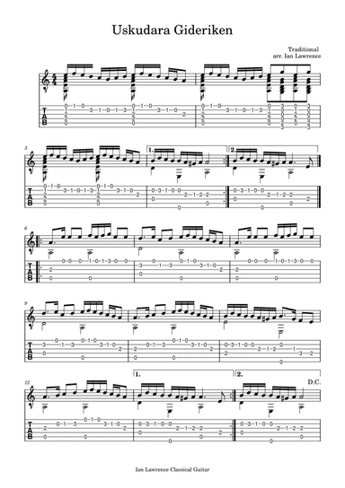 Uskudara Gideriken (arr. Ian Lawrence)