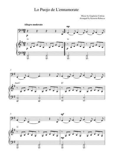 Lo Puojo de L'ennamorate (The Young Man in Love) (arr. Kaiserin Rebecca)
