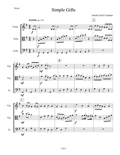 Simple Gifts (arr. JC Publishing)