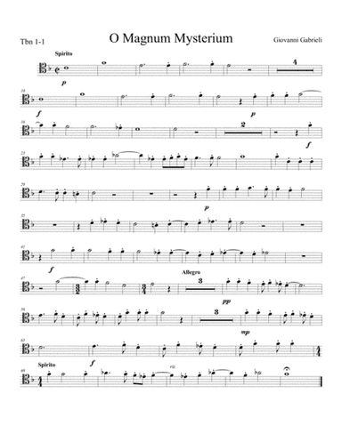 O Magnum Mysterium by Giovanni Gabrieli (arr. Phil Brink)
