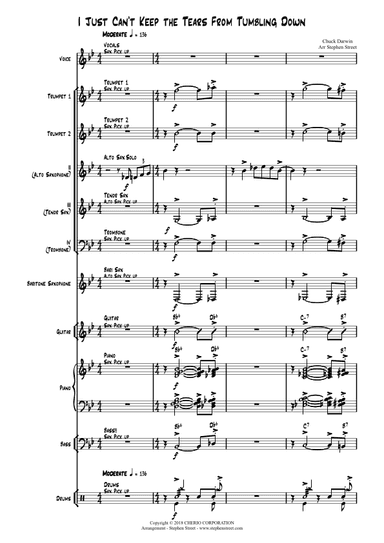 I Just Can't Keep The Tears From Tumblin Down (arr. Stephen Street)