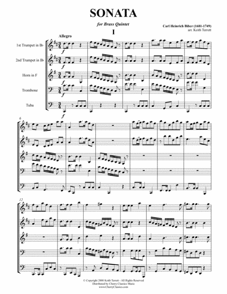 Sonata for Brass Quintet (arr. Terrett, Keith)