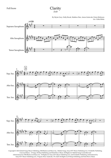 Clarity (arr. Fabio Britto)