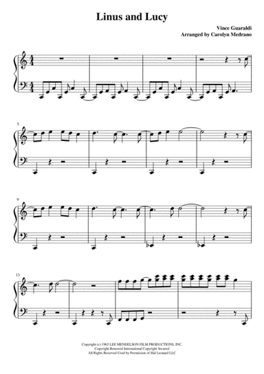 Linus And Lucy (arr. Carolyn Medrano)