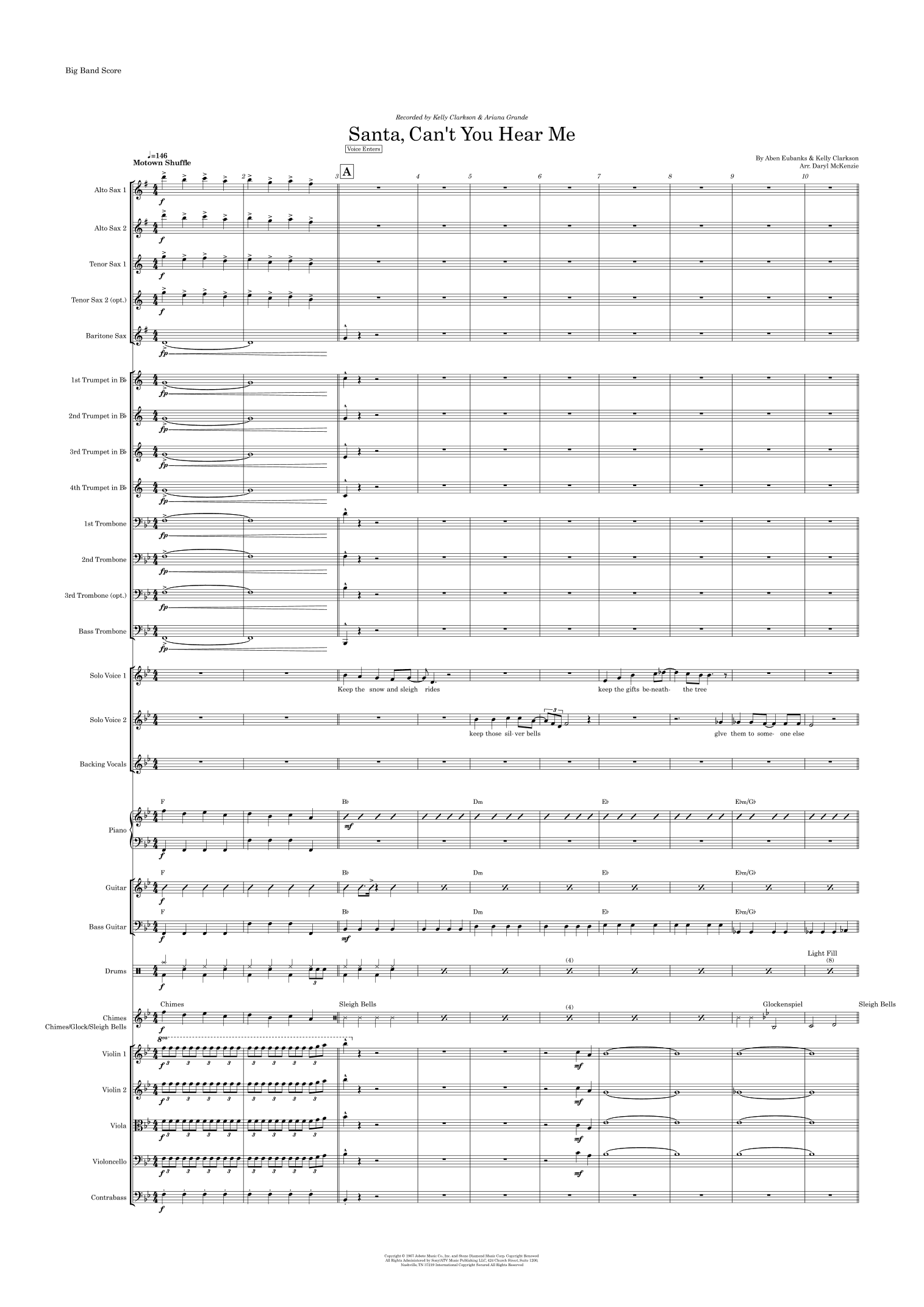 Santa Can't You Hear Me (arr. Daryl McKenzie)