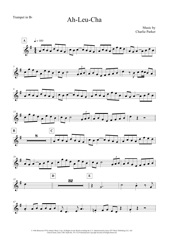 Ah-leu-cha (arr. The Sheet Music Library)