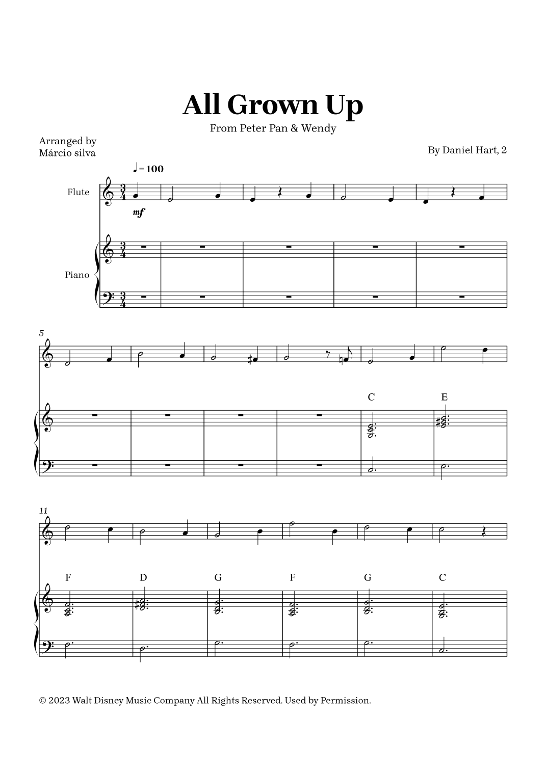 All Grown Up (arr. Márcio Silva)