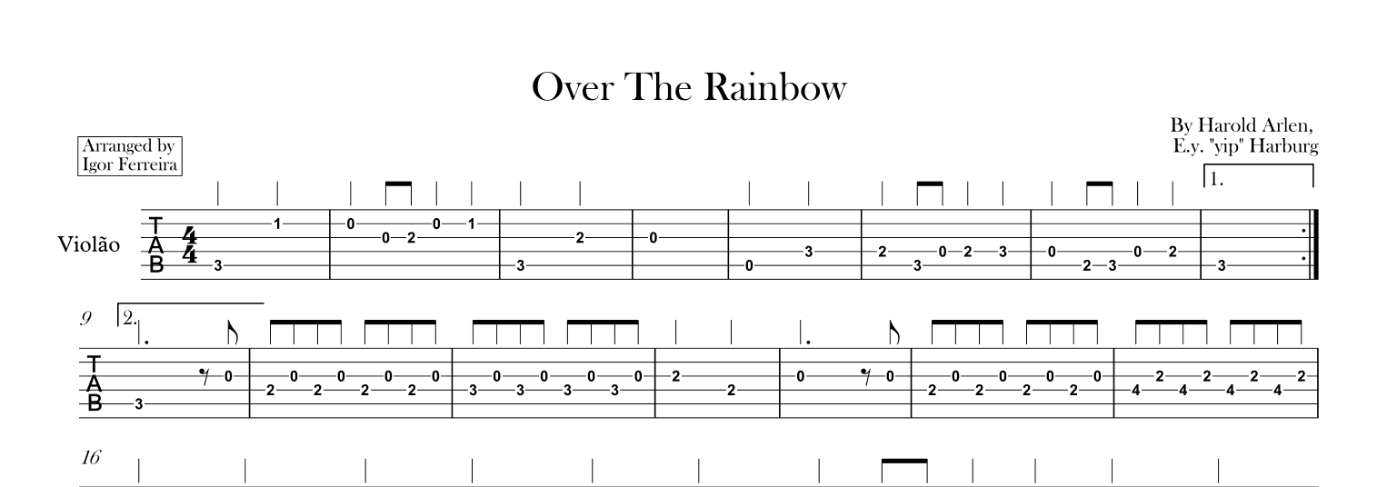Over The Rainbow (arr. Igor Ferreira)