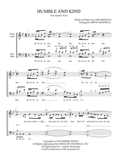 Humble And Kind (arr. Mastrull Charts)