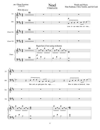 Noel (arr. Glenn Eernisse)