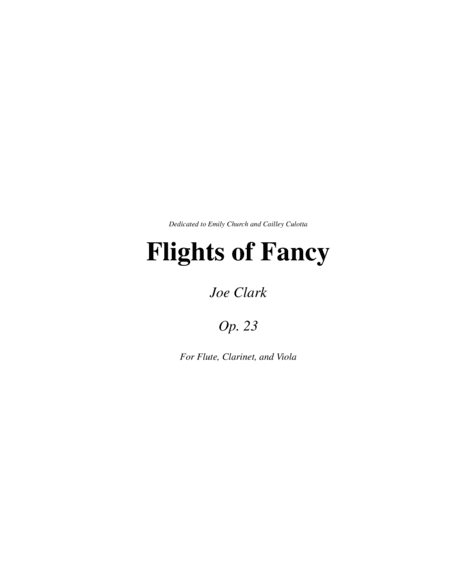 Flights of Fancy
