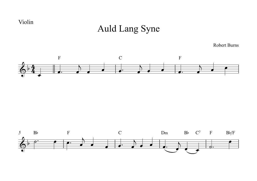 Auld Lang Syne (arr. Alex Nunes Rodrigues)