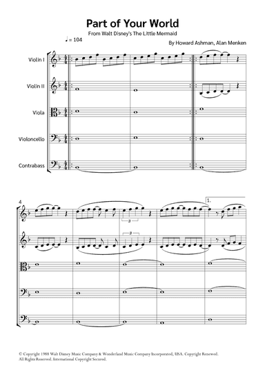 Part Of Your World (reprise) (arr. Jackson Spindler)