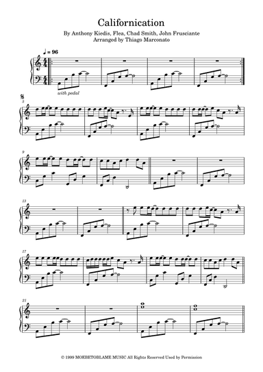 Californication (arr. Thiago Marconato)