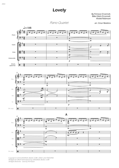 Lovely - Score Only (arr. César Madeira)