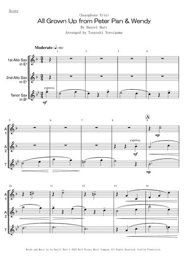 All Grown Up (arr. Tsuyoshi Yoroiguma)