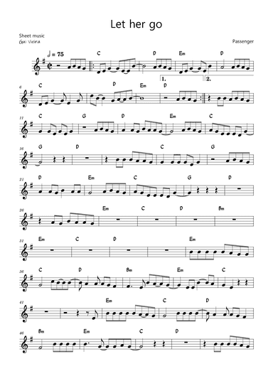 Let Her Go (arr. Gui Vieira)