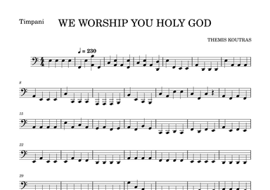 WE WORSHIP YOU HOLY GOD
