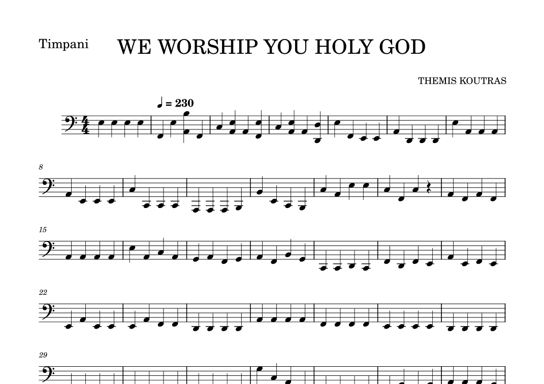 WE WORSHIP YOU HOLY GOD