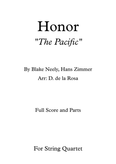 The Pacific (main Title) (arr. Daniel de la Rosa Oliva)
