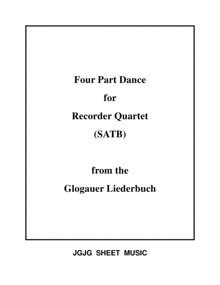 Medieval Dance for Recorder Quartet (arr. James Grush)