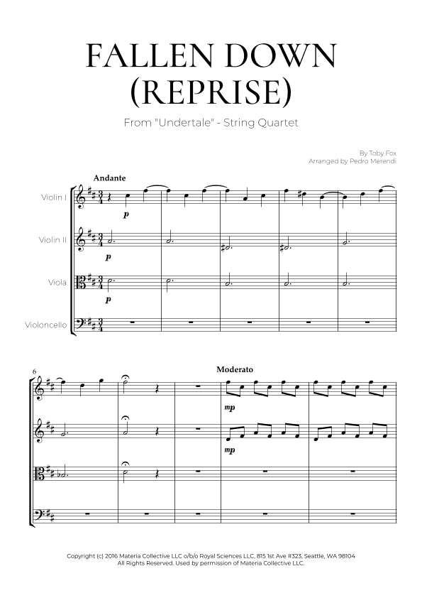 Fallen Down (arr. Pedro Merendi)