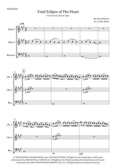 Total Eclipse Of The Heart (arr. Fabio Britto)