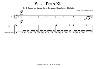 When I'm A Kid (arr. César Zumel)