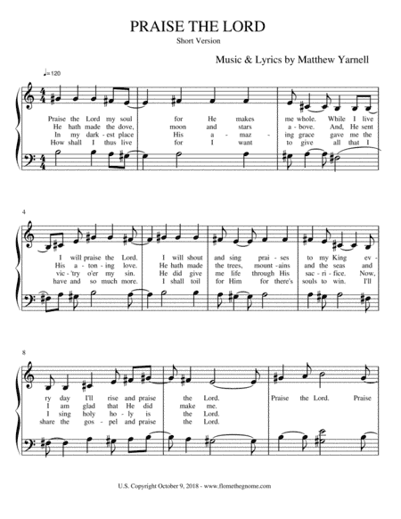 Praise the Lord - Short Version