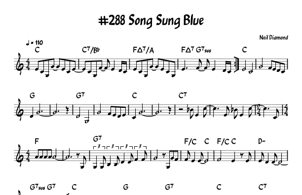 Song Sung Blue (arr. John Fries)