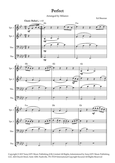 Perfect (arr. Milanov)