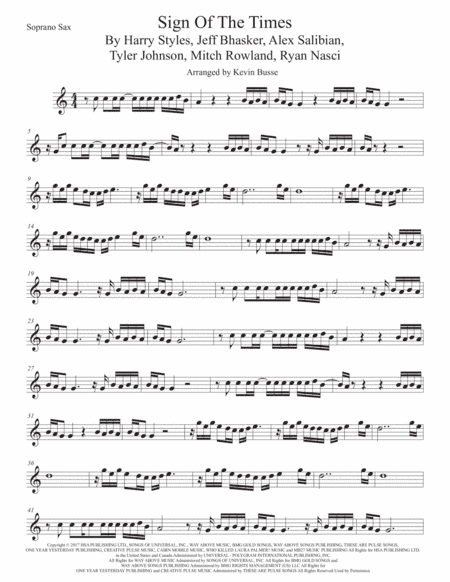 Sign Of The Times (arr. Kevin Busse)
