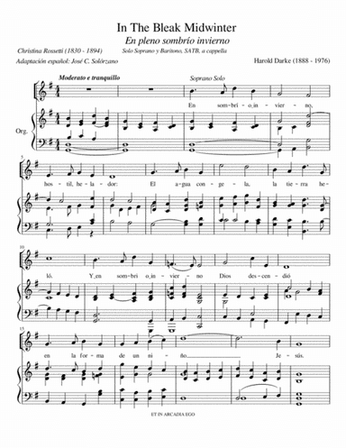 In the bleak midwinter - Harold Darke / adaptación José Cordonero (arr. Jose Cordonero)