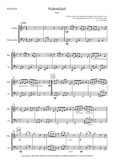 Federkleid (arr. Fabio Britto)