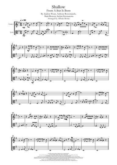 Shallow (arr. Alfredo Morán)