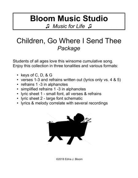 Children, Go Where I Send Thee (Package) (arr. Edna J. Bloom)