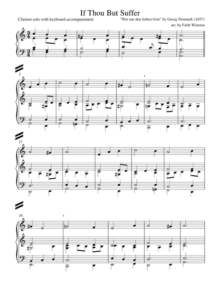 If Thou But Suffer (arr. Faith Winston)