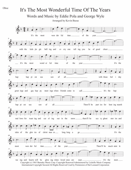 The Most Wonderful Time Of The Year (arr. Kevin Busse)