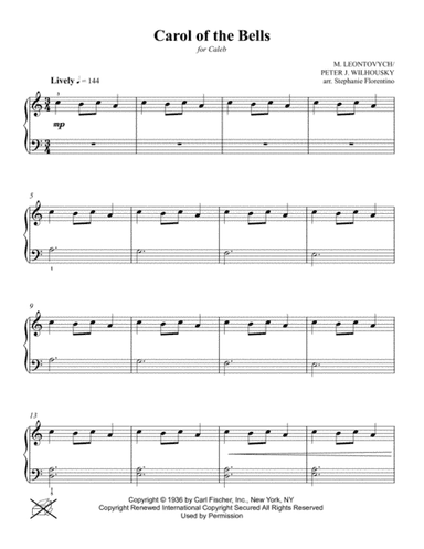Carol Of The Bells (arr. Stephanie Florentino)