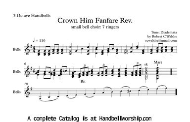 Handbell Fanfare for Service Prelude (2 octaves) (arr. Robert C. Walshe (rcwalshe@gmail.com))