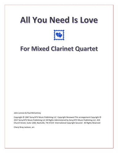 All You Need Is Love (arr. Cheryl Bray Jackson)