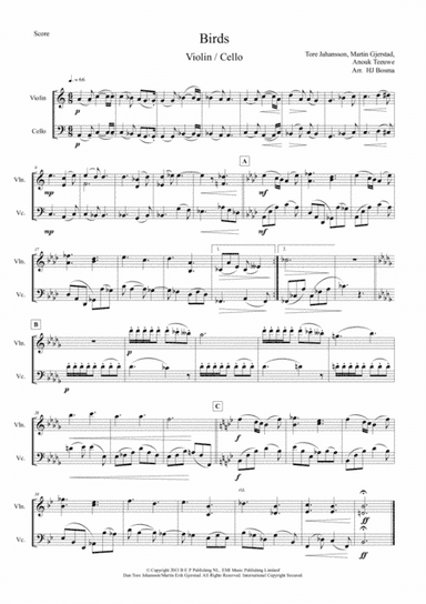 Birds (arr. HJ Bosma)