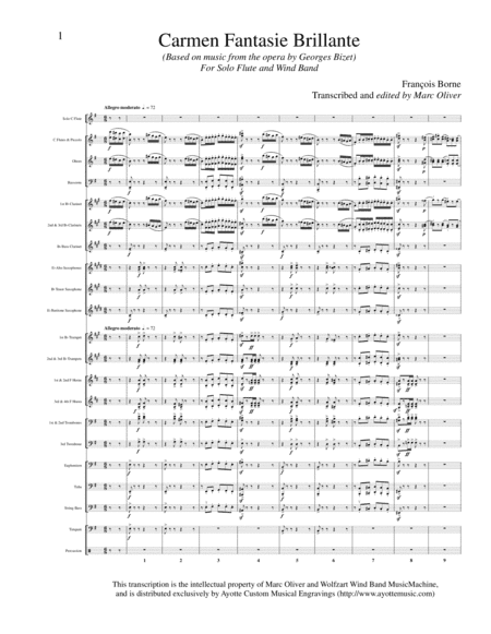 Carmen Fantasie Brillante (arr. Marc Oliver)