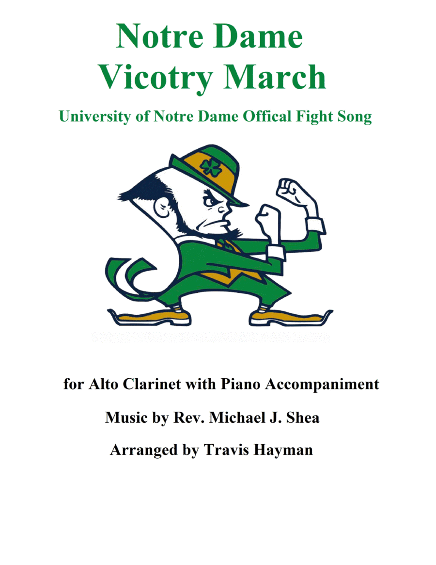 Notre Dame Victory March - Alto Clarinet (arr. Travis Hayman)
