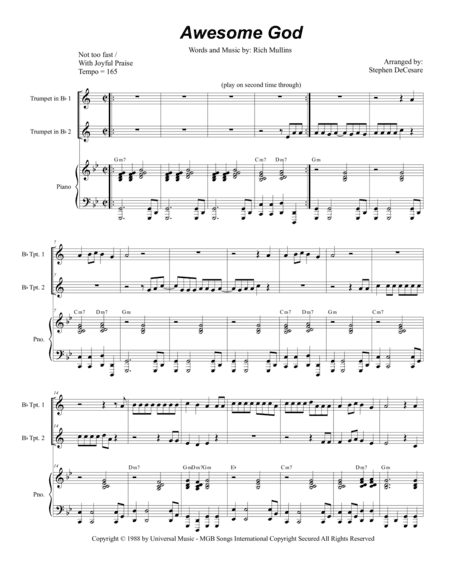 Awesome God (arr. Stephen DeCesare)