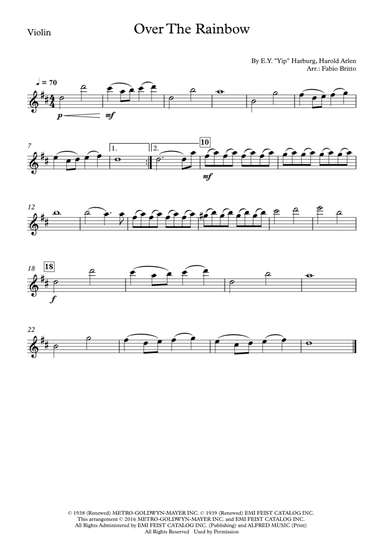 Over The Rainbow (arr. Fabio Britto)