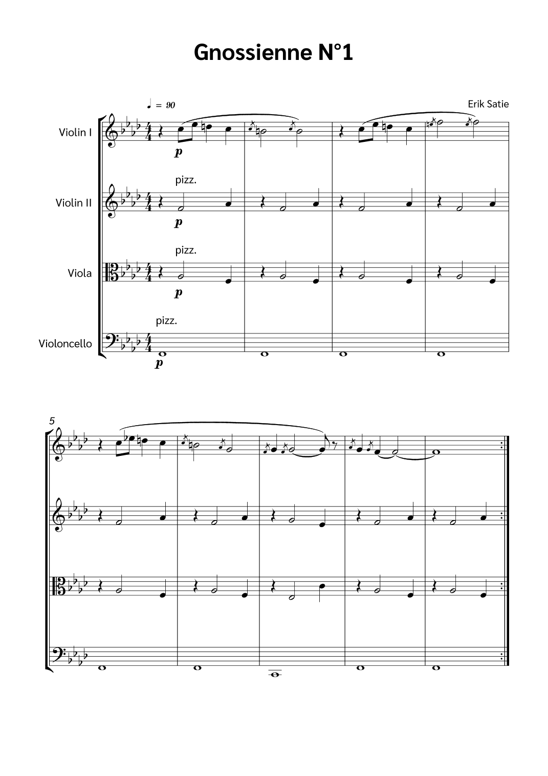 Gnossienne N°1 (arr. Jackson Spindler)