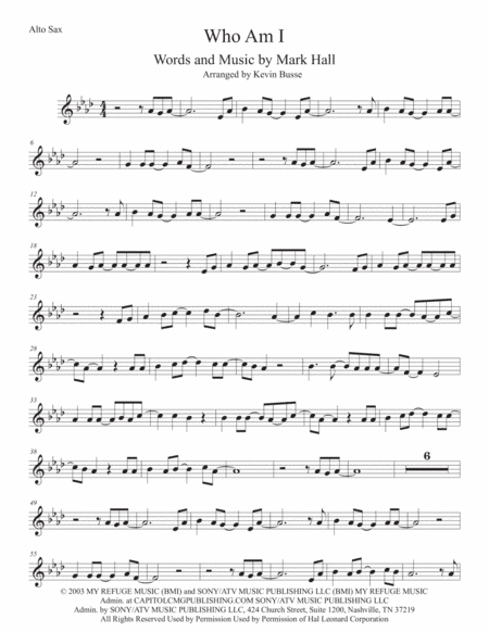 Who Am I (arr. Kevin Busse)